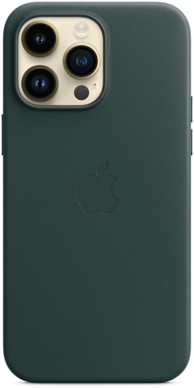 Купить  Apple iPhone 14 Pro Max Leather Case with MagSafe, forest green (MPPN3FE-A)-1.jpg